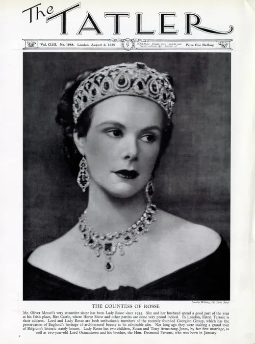 Framed Print : Tatler cover, Countess of Rosse Framed Print : Tatler cover, Countess of Rosse