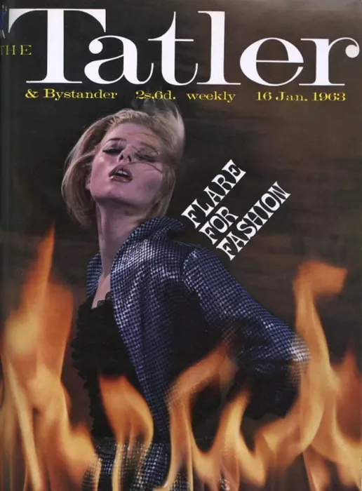 Framed Print : Tatler cover - Flare for Fashion 1963 Framed Print : Tatler cover - Flare for Fashion 1963