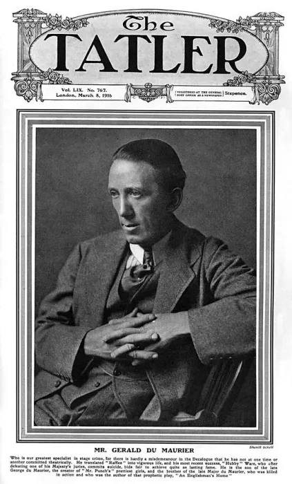 Framed Print : Tatler cover - Gerald du Maurier Framed Print : Tatler cover - Gerald du Maurier