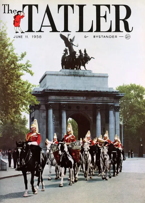 Framed Print : Tatler front cover, Horse Guards, 1958 Framed Print : Tatler front cover, Horse Guards, 1958