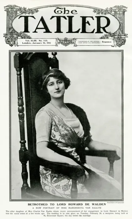 Framed Print : Tatler cover - Lady Howard de Walden Framed Print : Tatler cover - Lady Howard de Walden