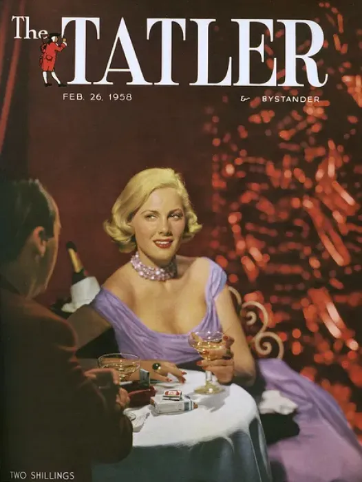 Framed Print : Tatler cover - London nightlife, 1958 Framed Print : Tatler cover - London nightlife, 1958