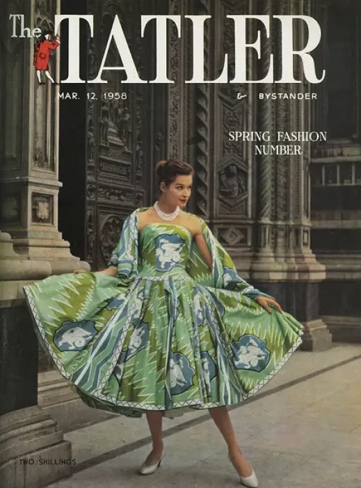Framed Print : Tatler cover - Pucci dress, 1958 Framed Print : Tatler cover - Pucci dress, 1958