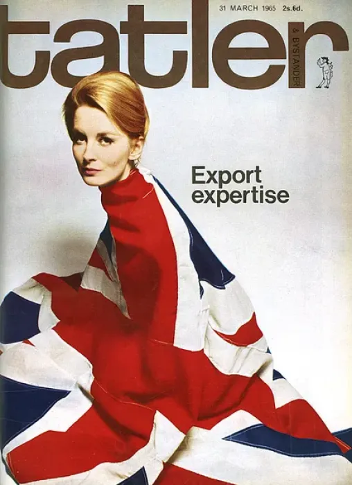 Framed Print : Tatler front cover - Sandra Paul - 1965 Framed Print : Tatler front cover - Sandra Paul - 1965