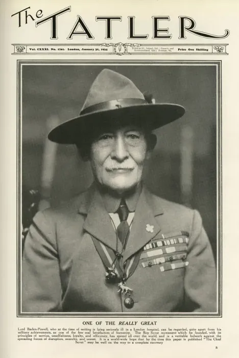 Framed Print : Tatler front cover of Sir Robert Baden-Powell