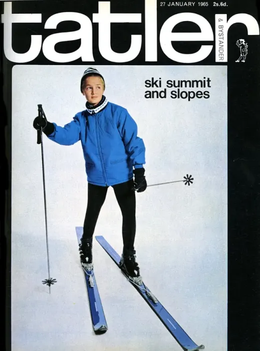Framed Print : Tatler front cover - ski issue - 1965