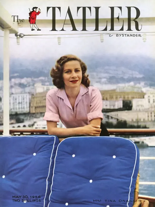 Framed Print : Tatler cover - Tina Onassis Framed Print : Tatler cover - Tina Onassis