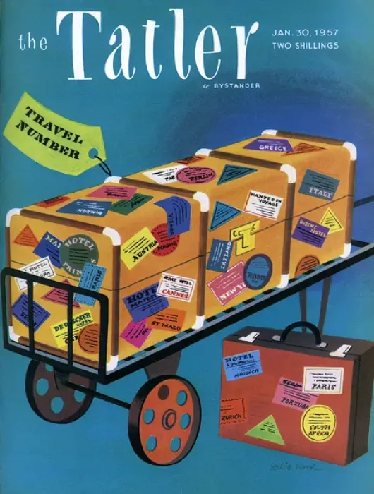 Framed Print : Tatler cover - Travel Number 1957 Framed Print : Tatler cover - Travel Number 1957