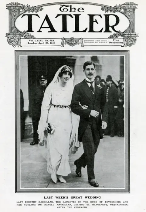 Framed Print : The Tatler front cover - wedding of Harold Macmillan Framed Print : The Tatler front cover - wedding of Harold Macmillan