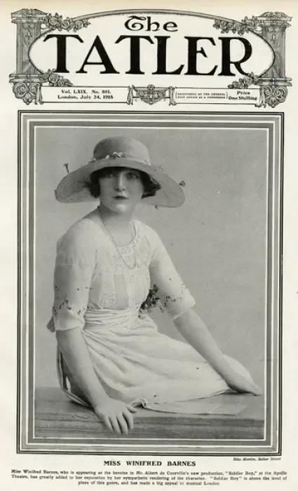 Framed Print : Tatler cover - Winifred Barnes