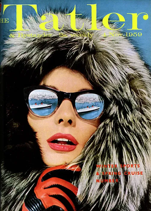 Framed Print : Tatler cover - Winter Sports & Spring Cruise Number 1959 Framed Print : Tatler cover - Winter Sports & Spring Cruise Number 1959