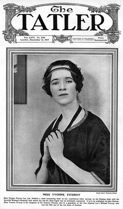 Framed Print : Tatler cover - Yvonne Fitzroy, WW1 Framed Print : Tatler cover - Yvonne Fitzroy, WW1