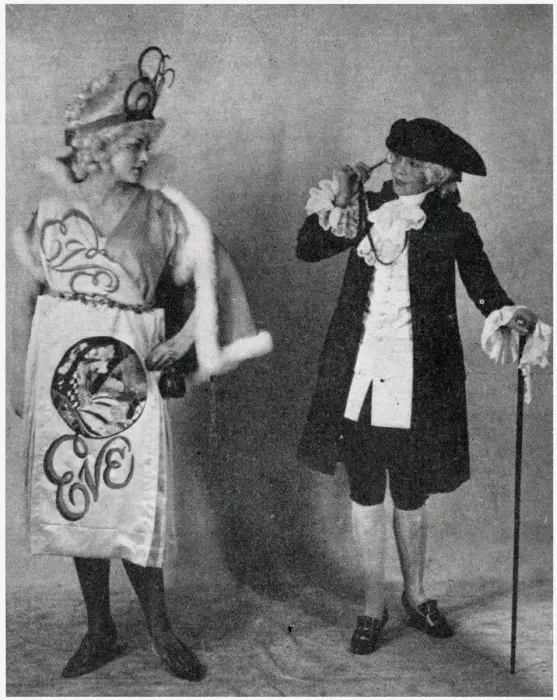 Framed Print : The Tatler and Eve at the Advertising Ball - fancy dress