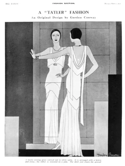 Framed Print : A Tatler fashion by Gordon Conway