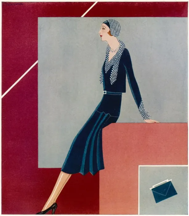 Framed Print : A Tatler fashion by Gordon Conway