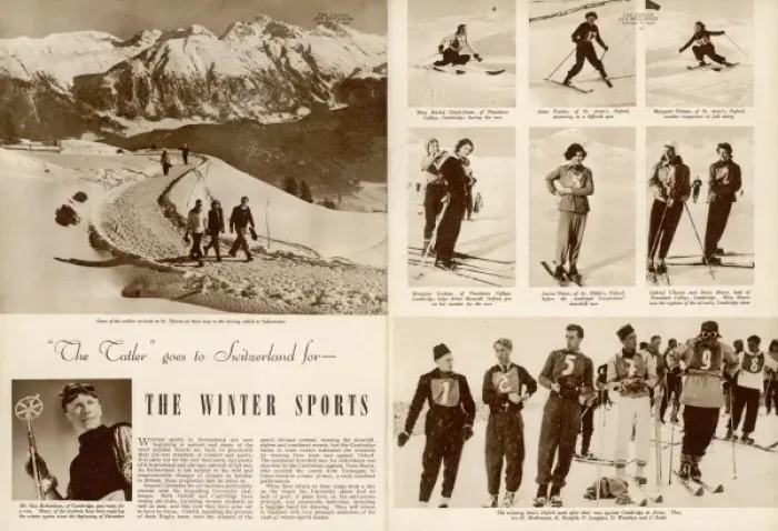 Framed Print : The Tatler goes to Switzerland Framed Print : The Tatler goes to Switzerland