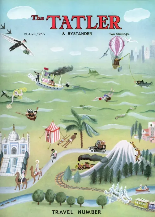 Framed Print : The Tatler travel number front cover, 1953 Framed Print : The Tatler travel number front cover, 1953