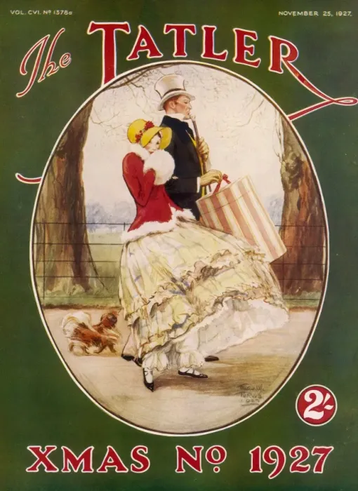Framed Print : The Tatler Xmas No 1927 Framed Print : The Tatler Xmas No 1927
