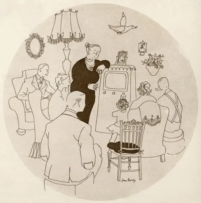 Framed Print : Television, 1954 Framed Print : Television, 1954