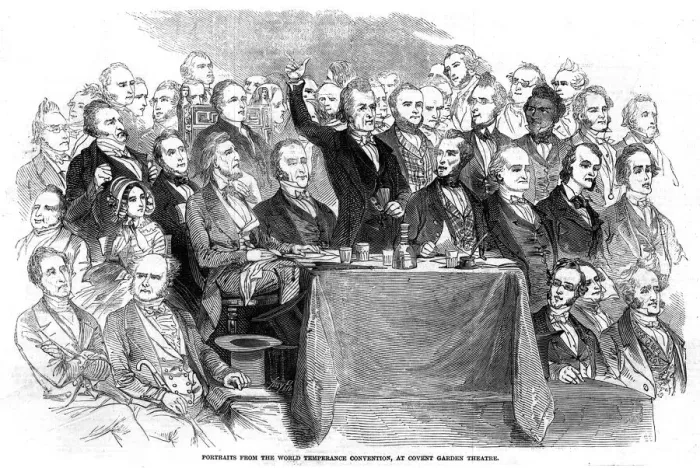 Framed Print : TEMPERANCE MEETING 1846