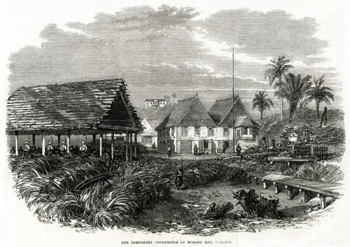 Framed Print : The Temporary Courthouse at Morant Bay Framed Print : The Temporary Courthouse at Morant Bay