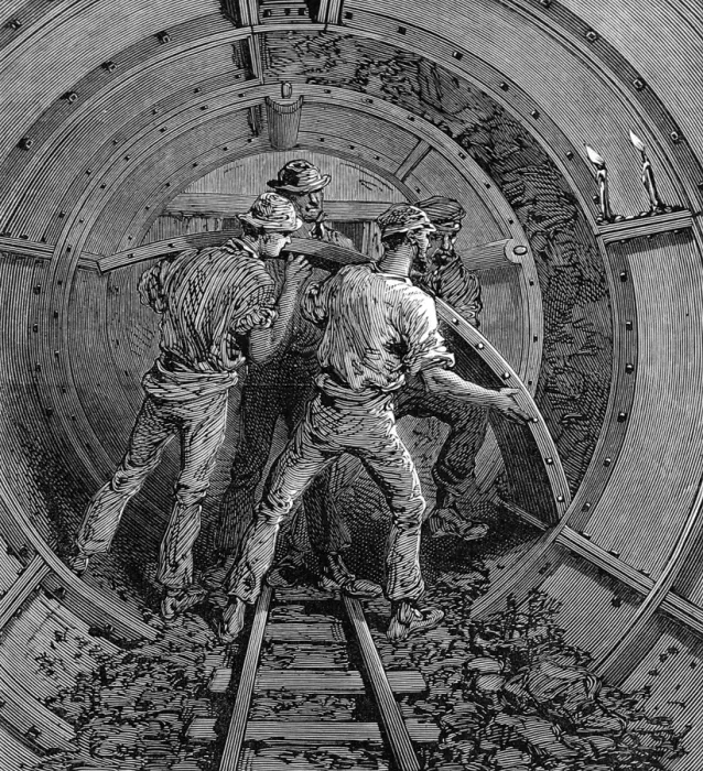Framed Print : Thames tunnel