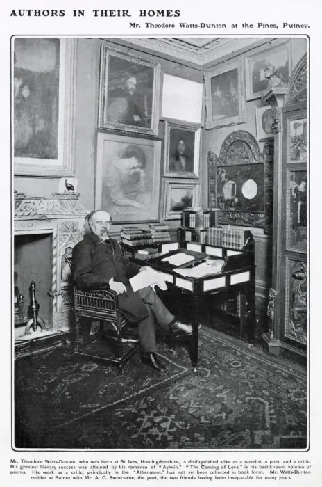 Framed Print : Theodore Watts-Dunton (1832 - 1914), poet, poetry critic and friend of Algernon Swinburne