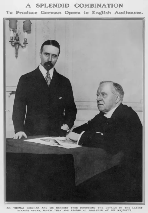 Framed Print : Thomas Beecham and Sir Herbert Tree Framed Print : Thomas Beecham and Sir Herbert Tree