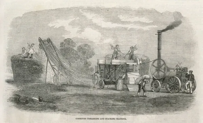 Framed Print : Threshing Machine Framed Print : Threshing Machine