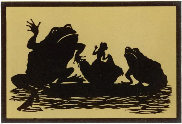 Framed Print : Thumbelina and the Old Toad