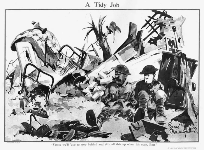 Framed Print : A Tidy Job, by Bairnsfather Framed Print : A Tidy Job, by Bairnsfather