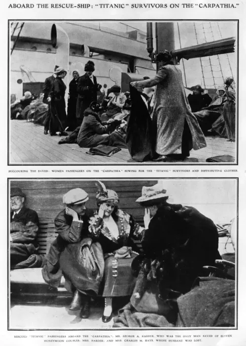 Framed Print : Titanic - Survivors on board the Titanic Framed Print : Titanic - Survivors on board the Titanic