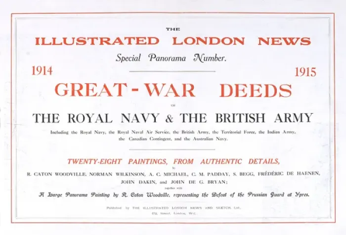 Framed Print : Title page of Great War Deeds, Illustrated London News