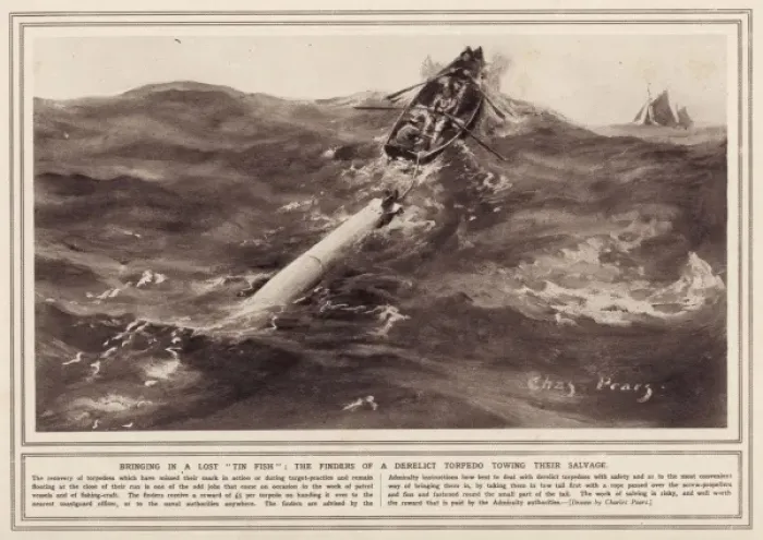 Framed Print : Towed Derelict Torpedo Framed Print : Towed Derelict Torpedo