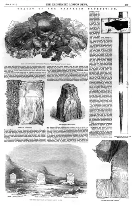 Framed Print : Traces of the Franklin Expedition Framed Print : Traces of the Franklin Expedition