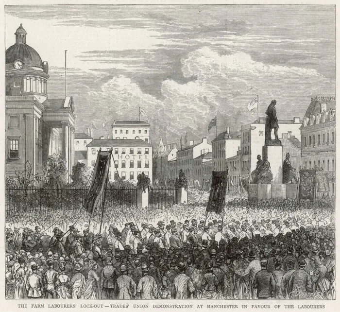 Framed Print : Trade Union March 1874 Framed Print : Trade Union March 1874
