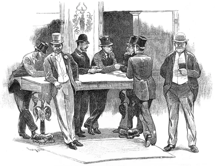 Framed Print : Traders doing business at the Coal Exchange, London, 1890 Framed Print : Traders doing business at the Coal Exchange, London, 1890