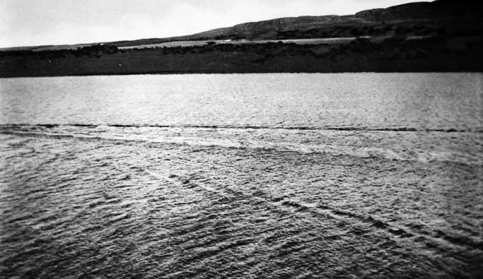 Framed Print : Trail left by the Loch Ness Monster?