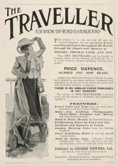 Framed Print : Traveller Ad 1900 Framed Print : Traveller Ad 1900