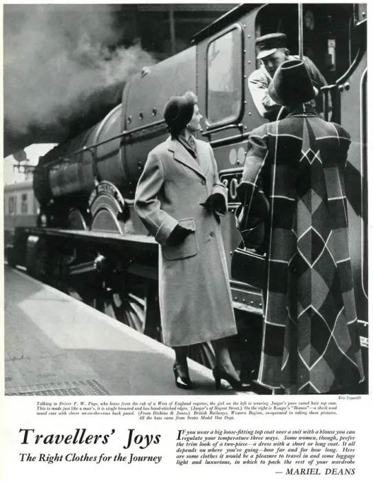 Framed Print : Travellers Joys, the right clothes for the journey, 1950 Framed Print : Travellers Joys, the right clothes for the journey, 1950