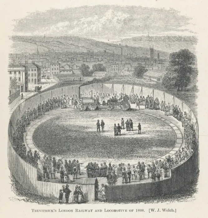 Framed Print : TREVITHICKs LOCO 1808 Framed Print : TREVITHICKs LOCO 1808