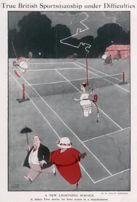 Framed Print : True British Sportmanship under Difficulties