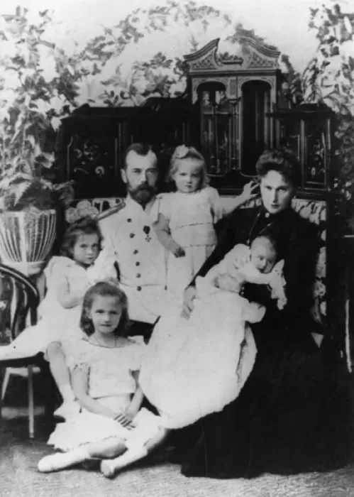 Framed Print : Tsar Nicholas II with family Framed Print : Tsar Nicholas II with family
