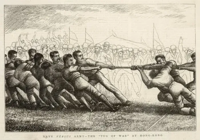 Framed Print : Tug of War Hong Kong
