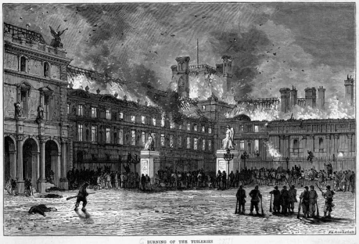 Framed Print : Tuileries Burn Framed Print : Tuileries Burn