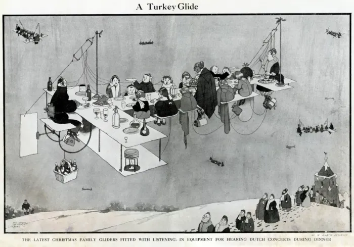 Framed Print : A Turkey Glide by William Heath Robinson Framed Print : A Turkey Glide by William Heath Robinson