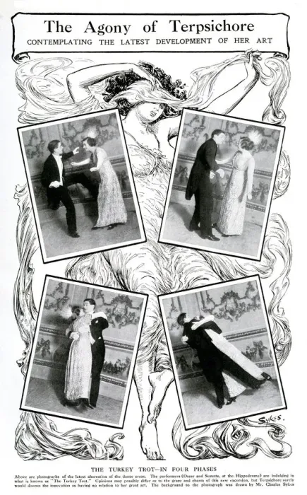 Framed Print : Turkey Trot, The Agony of Terpsichore