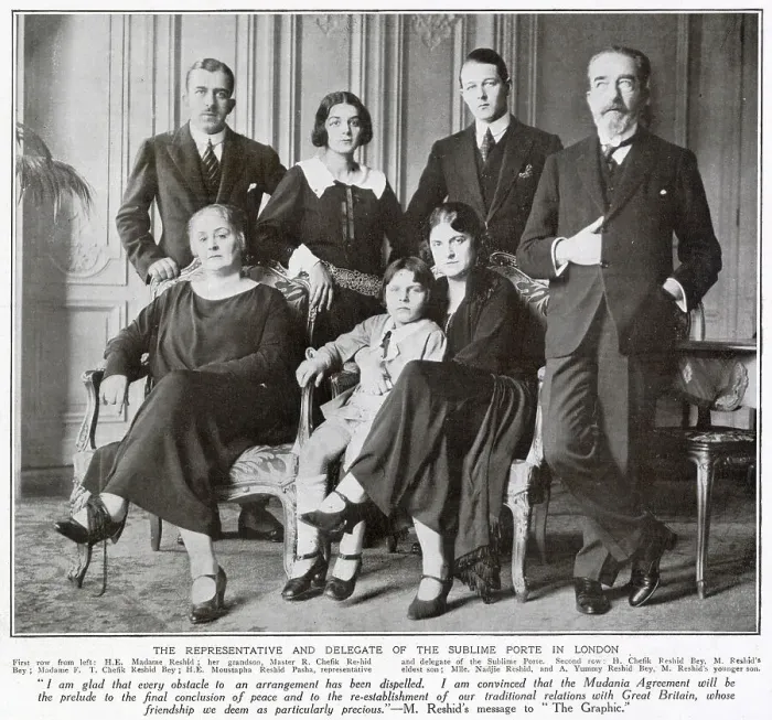 Framed Print : Turkish Ambassador and family Framed Print : Turkish Ambassador and family