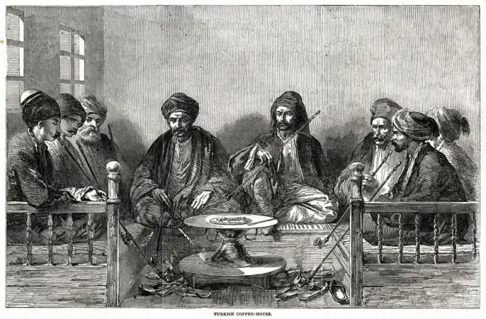 Framed Print : Turkish coffee house 1853 Framed Print : Turkish coffee house 1853