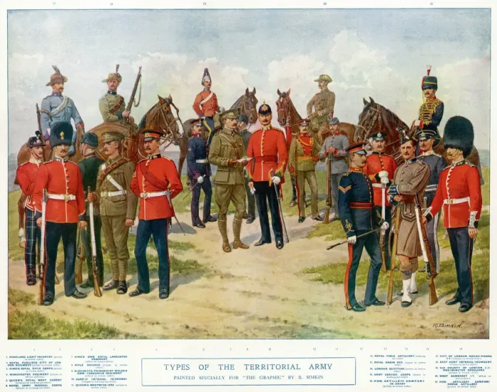 Framed Print : Types of Territorials Framed Print : Types of Territorials